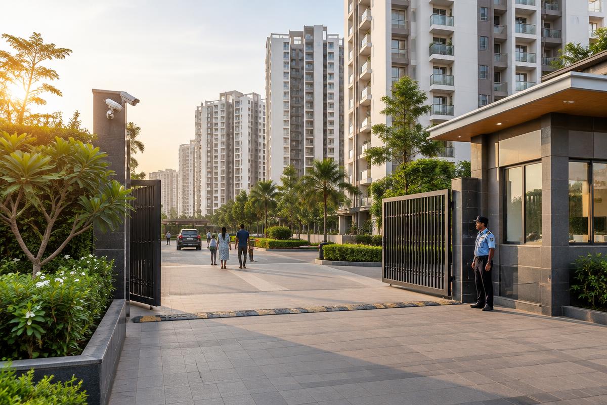 Modern South Indian gated apartment community