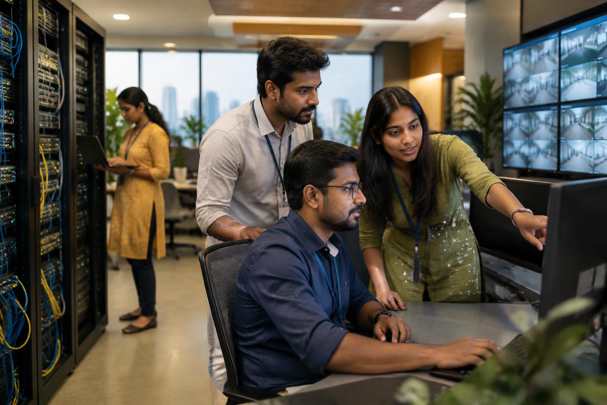 Indian technology team managing security and network systems